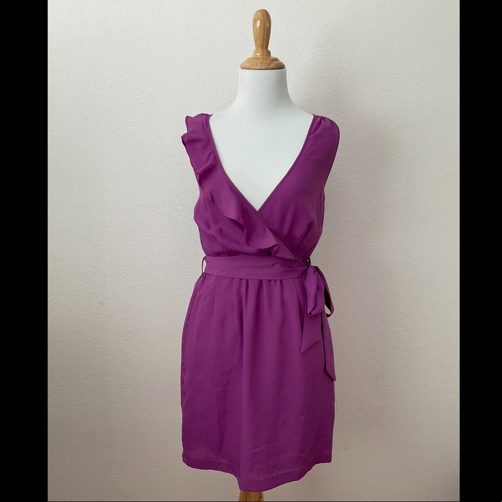 Forever 21 Purple Ruffle Dress - Petite Small